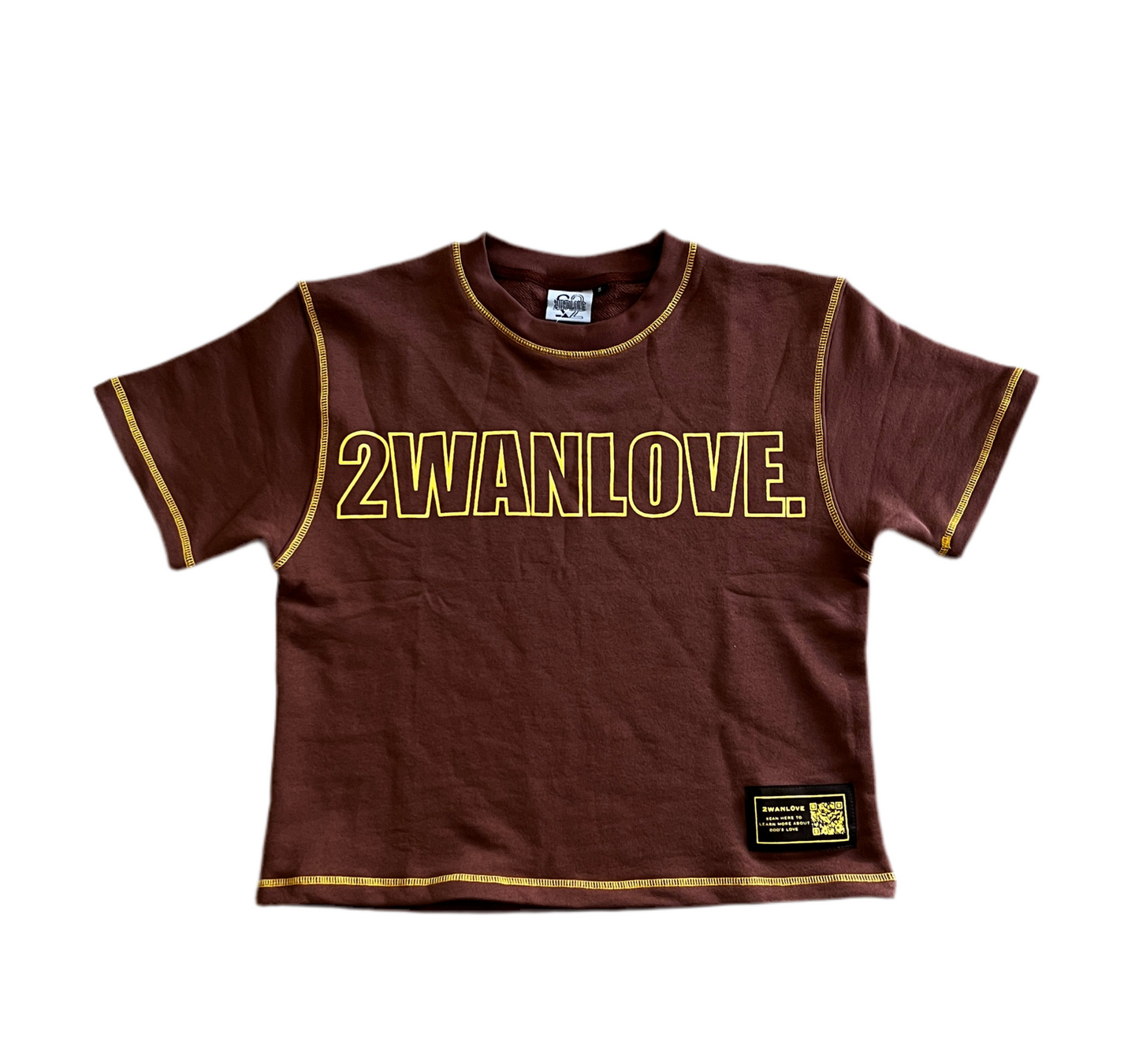 DiVinE mOTioN brown tee